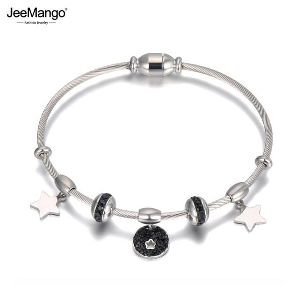 jeemango trendy clay cz crystal star charm bracelets bangle for women stainless steel bohemia beach link chain bracelet jb20020, Golden;silver
jeemango trendy clay cz crystal star charm bracelets bangle for women stainless steel bohemia beach link chain bracelet jb20020, Golden;silver