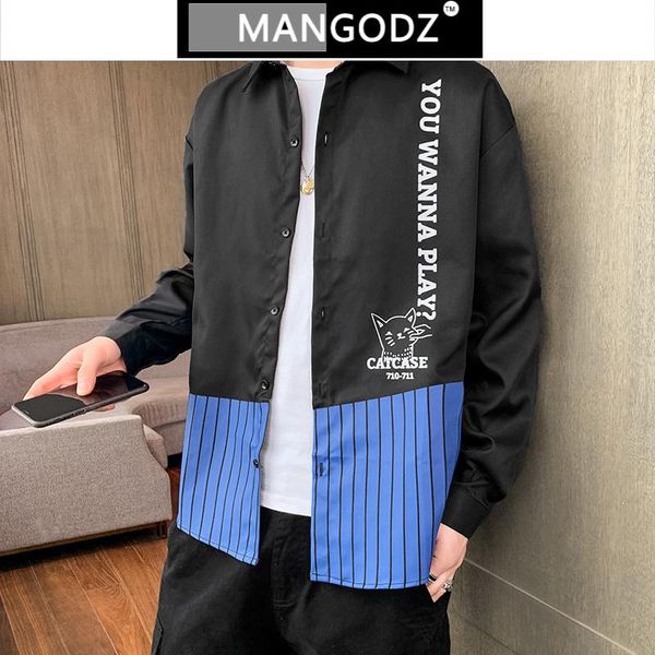 men's casual shirts men harajuku korean long sleeve 2021 autumn man ovsized striped shirt male vintage contrast button up, White;black
men's casual shirts men harajuku korean long sleeve 2021 autumn man ovsized striped shirt male vintage contrast button up, White;black
