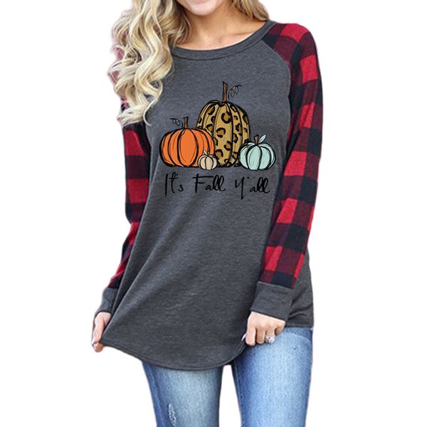2020 halloween style pumpkin print round neck shoulder and long sleeve t-shirt for women, White
2020 halloween style pumpkin print round neck shoulder and long sleeve t-shirt for women, White