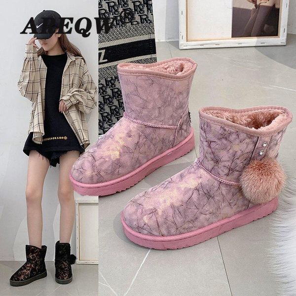 fur snow boots women shoes 2020 plush suede ankle boots winter warm shoes casual flat short booties, Black
fur snow boots women shoes 2020 plush suede ankle boots winter warm shoes casual flat short booties, Black