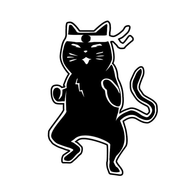 9.1*12.7cm the karate cat funny car stickers decals car styling decorative accessories black/silver s1-0233
9.1*12.7cm the karate cat funny car stickers decals car styling decorative accessories black/silver s1-0233