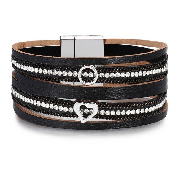 zoshi braided leather bracelet for women femme heart bling crystal ceramic charm multilayer bracelets & bangles female sqcqgm, Golden;silver
zoshi braided leather bracelet for women femme heart bling crystal ceramic charm multilayer bracelets & bangles female sqcqgm, Golden;silver