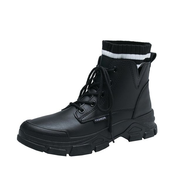 ankle for women winter thick heels platfoankle br women's shoes slip on toe fashionable boots leyz, Black
ankle for women winter thick heels platfoankle br women's shoes slip on toe fashionable boots leyz, Black