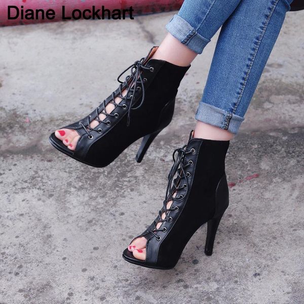 boots plus size 34-43 women's summer ankle open toe high heel lady sandals lace-up booties casual spring gladiator stilettos, Black
boots plus size 34-43 women's summer ankle open toe high heel lady sandals lace-up booties casual spring gladiator stilettos, Black