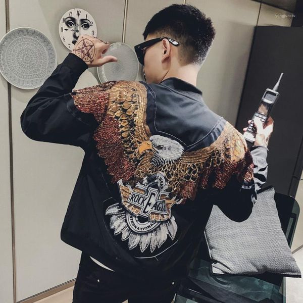 2020 mens bomber jacket eagle printing casual slim fit mens jackets and coats chaquetas hombre streetwear windbreaker clothing1, Black;brown
2020 mens bomber jacket eagle printing casual slim fit mens jackets and coats chaquetas hombre streetwear windbreaker clothing1, Black;brown