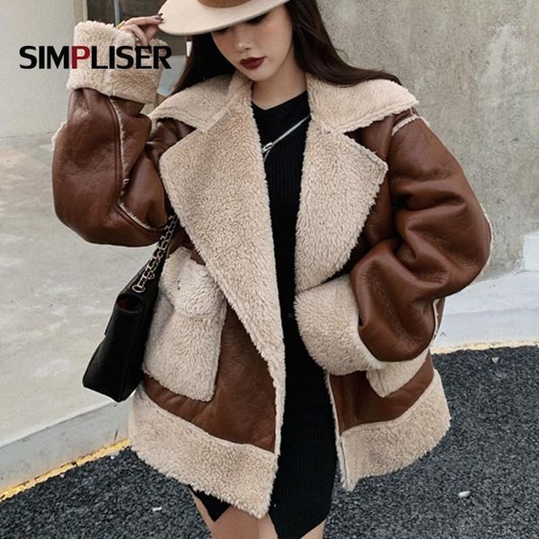 double side wear women leather coat thicken lambswool warm outwear high street female teddy coat woman fluffy 2020 winter1, Black
double side wear women leather coat thicken lambswool warm outwear high street female teddy coat woman fluffy 2020 winter1, Black