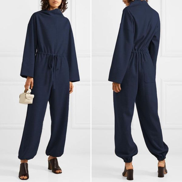 women's jumpsuits & rompers women 2021 drawstring waistband celmia loose high collar long sleeve solid casual knitted pants playsuits1, Black;white
women's jumpsuits & rompers women 2021 drawstring waistband celmia loose high collar long sleeve solid casual knitted pants playsuits1, Black;white
