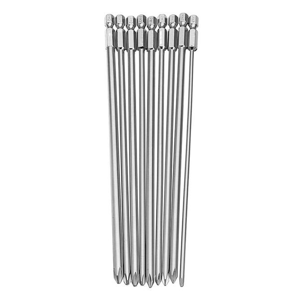 9pcs 1/4 inch 200mm ph1 ph2 netic long hex cross head screwdriver bits s2 electric drill power driver tools
9pcs 1/4 inch 200mm ph1 ph2 netic long hex cross head screwdriver bits s2 electric drill power driver tools