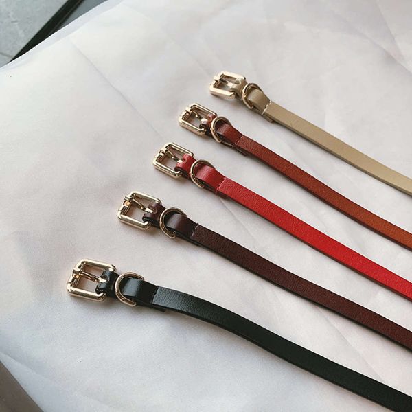 gold fashionable and versatile plated buckle thin women's decorative dress casual pure cow leather small belt, Black;brown
gold fashionable and versatile plated buckle thin women's decorative dress casual pure cow leather small belt, Black;brown