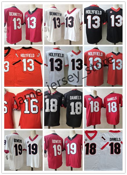 ncaa georgia bulldogs football jersey 13 elijah holyfield 13 stetson bennett iv 16 kirby smart 18 jt daniels 19 brock bowers, Black
ncaa georgia bulldogs football jersey 13 elijah holyfield 13 stetson bennett iv 16 kirby smart 18 jt daniels 19 brock bowers, Black
