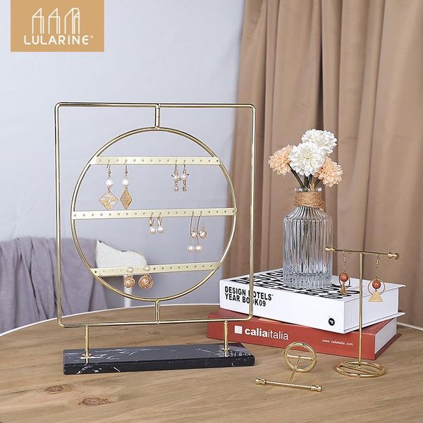 rotating earring display stand with marble base metal jewelry organizer holder earrings necklace display, Pink;blue
rotating earring display stand with marble base metal jewelry organizer holder earrings necklace display, Pink;blue