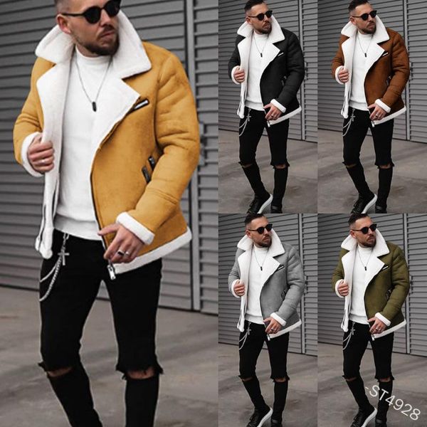 men's jackets lugentolo leather jacket men winter fashion fur coat turn-down collar zipper plus size solid long sleeve clothing, Black;brown
men's jackets lugentolo leather jacket men winter fashion fur coat turn-down collar zipper plus size solid long sleeve clothing, Black;brown