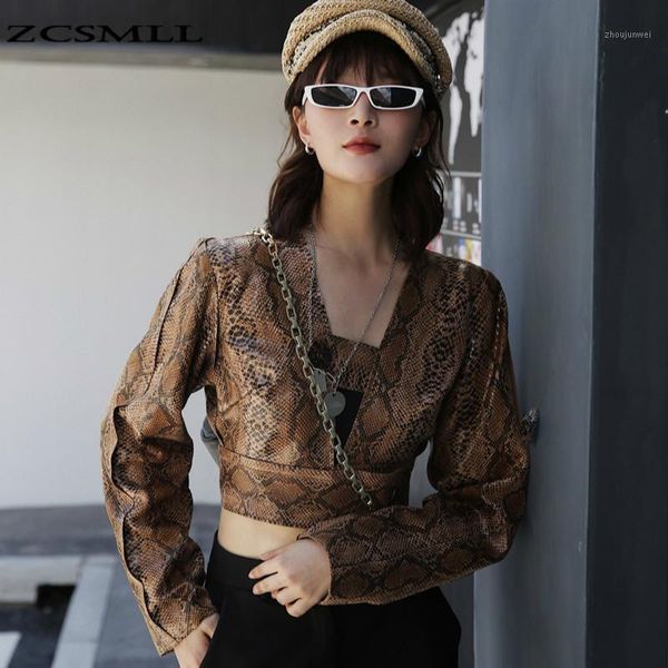 zcsmll original inner and outer wear printed snake print hollow short coat slim short square neck long sleeve, Black;brown
zcsmll original inner and outer wear printed snake print hollow short coat slim short square neck long sleeve, Black;brown