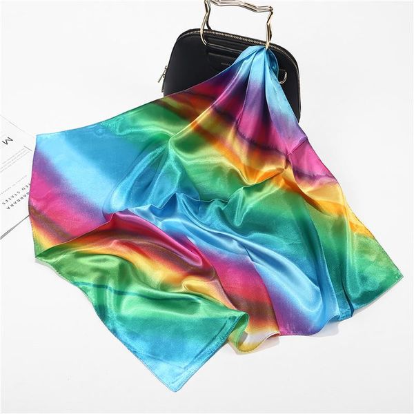 yishine 60x60cm silk scarf women rainbow colorful prints multifunctional square scarves foulard wrap small hijab 2021 new, Blue;gray
yishine 60x60cm silk scarf women rainbow colorful prints multifunctional square scarves foulard wrap small hijab 2021 new, Blue;gray