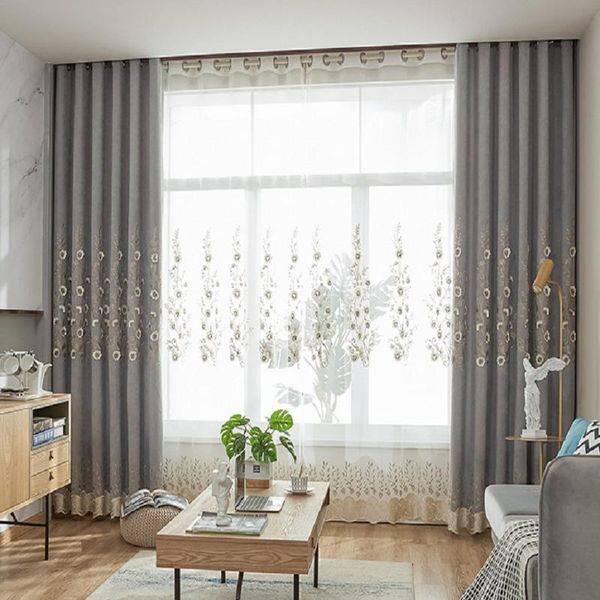 modern simple curtains for living dining room bedroom cashmere relief embroidery curtains tulle finished product customization
modern simple curtains for living dining room bedroom cashmere relief embroidery curtains tulle finished product customization