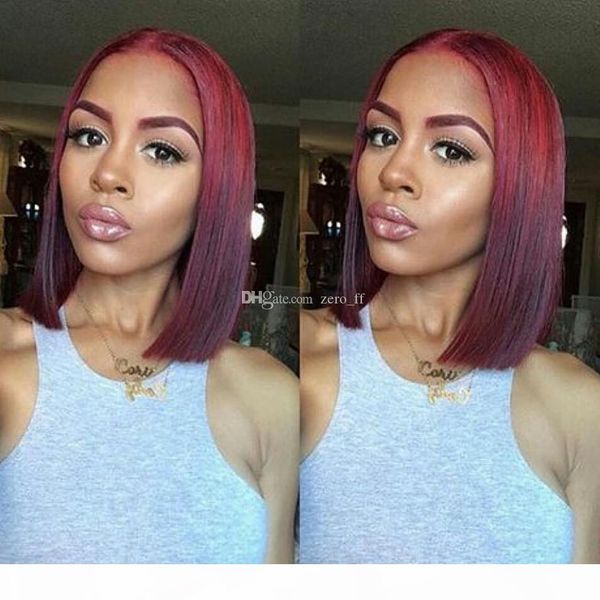 middle part #99j burgundy glueless full lace wig & front lace wig brazilian silk straight human hair bob wigs wine red for black women, Black;brown
middle part #99j burgundy glueless full lace wig & front lace wig brazilian silk straight human hair bob wigs wine red for black women, Black;brown