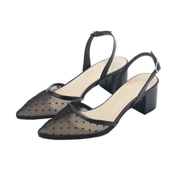 2021 new baobated women's summer fashion mesh wave spot medium-fashion temperament high-heeled sandals h0fg, Black
2021 new baobated women's summer fashion mesh wave spot medium-fashion temperament high-heeled sandals h0fg, Black