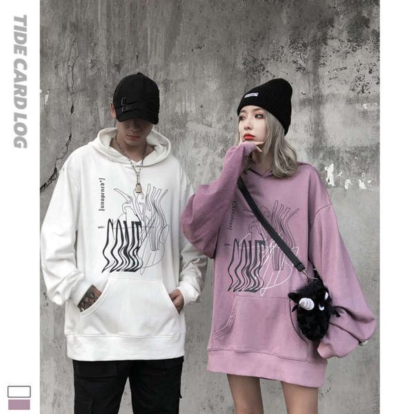 Autumn and winter new brand fashion printing hooded loose long sleeve coat top high street sweater backing, Black
Autumn and winter new brand fashion printing hooded loose long sleeve coat top high street sweater backing, Black