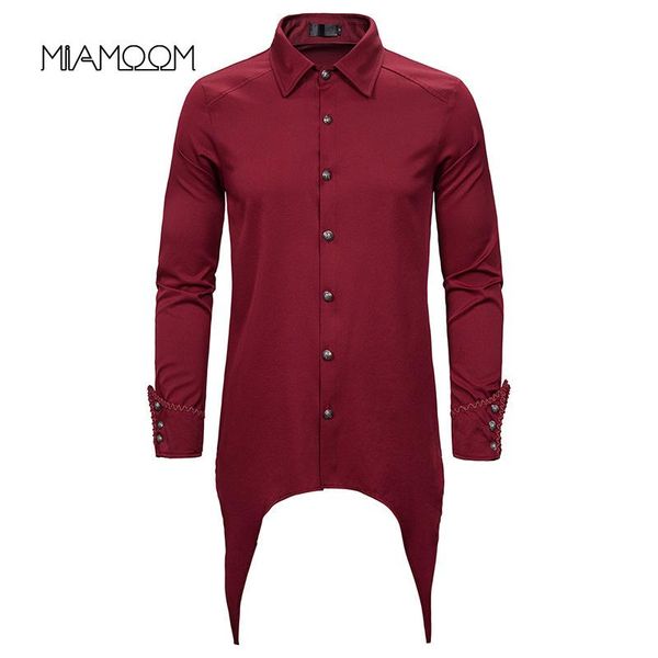 miamoom shirts men solid color punk style men's long sleeve shirt streetwear, White;black
miamoom shirts men solid color punk style men's long sleeve shirt streetwear, White;black