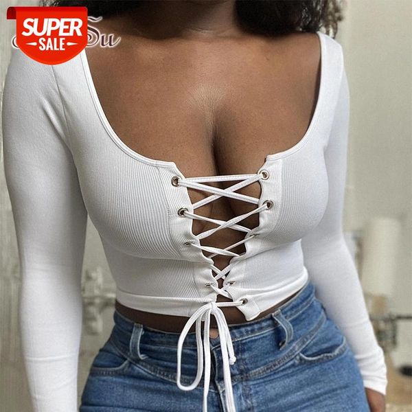 artsu bandage tie front white t-shirts fall 2020 ribbed knitted long sleeve shirt women's clothing streetwear ts52354 #wm0q
artsu bandage tie front white t-shirts fall 2020 ribbed knitted long sleeve shirt women's clothing streetwear ts52354 #wm0q