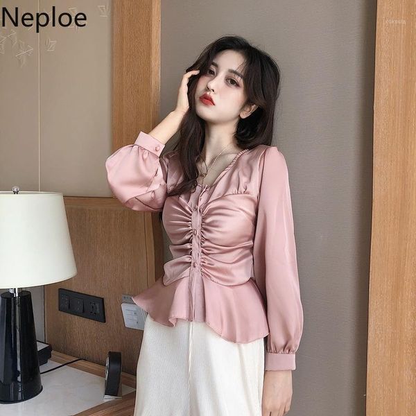 neploe pleated blouse women solid v neck long puff sleeve ladies blusa shirts spring 2020 fashion casual female 1b4151, White
neploe pleated blouse women solid v neck long puff sleeve ladies blusa shirts spring 2020 fashion casual female 1b4151, White