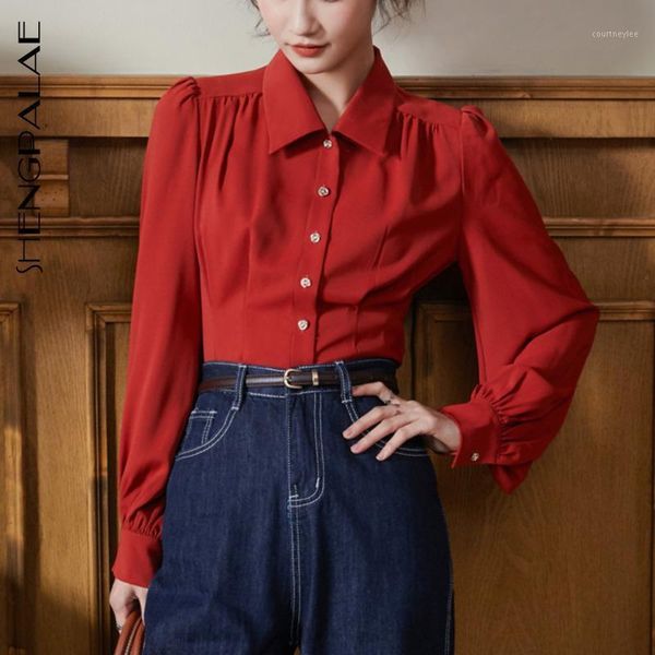 shenpalae 2020 autumn new women's lantern sleeve shirt trun-down collar single breasted eleght short solid color blouse 5a4431, White
shenpalae 2020 autumn new women's lantern sleeve shirt trun-down collar single breasted eleght short solid color blouse 5a4431, White