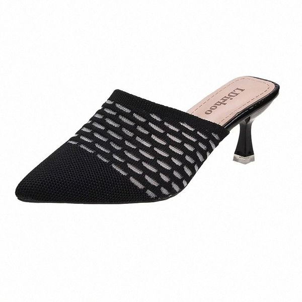 knitted elastic mules slippers home women high heel slippers female sock shoes summer brand designers zapatillas mujer 2020 #v817, Black
knitted elastic mules slippers home women high heel slippers female sock shoes summer brand designers zapatillas mujer 2020 #v817, Black