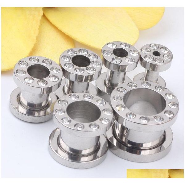 100pcs/lot mix 3-10mm stainless steel silvery crystal gem ear gauges flesh tunnel ea jllilp carshop2006, Silver
100pcs/lot mix 3-10mm stainless steel silvery crystal gem ear gauges flesh tunnel ea jllilp carshop2006, Silver