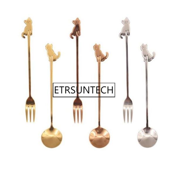 100pcs stainless steel mini cat kitten spoons for coffee dessert drink mixing milkshake spoon tableware cake fork
100pcs stainless steel mini cat kitten spoons for coffee dessert drink mixing milkshake spoon tableware cake fork