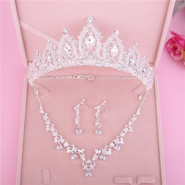 mthree 2020 piece new bridal crown headwear necklace set knot hair wedding accessories korean style k, Silver
mthree 2020 piece new bridal crown headwear necklace set knot hair wedding accessories korean style k, Silver