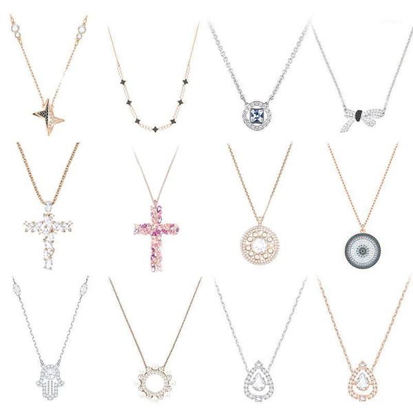 chains high-quality swa original crystal cross drop-shaped inlaid gems are suitable for women to party.1, Silver
chains high-quality swa original crystal cross drop-shaped inlaid gems are suitable for women to party.1, Silver