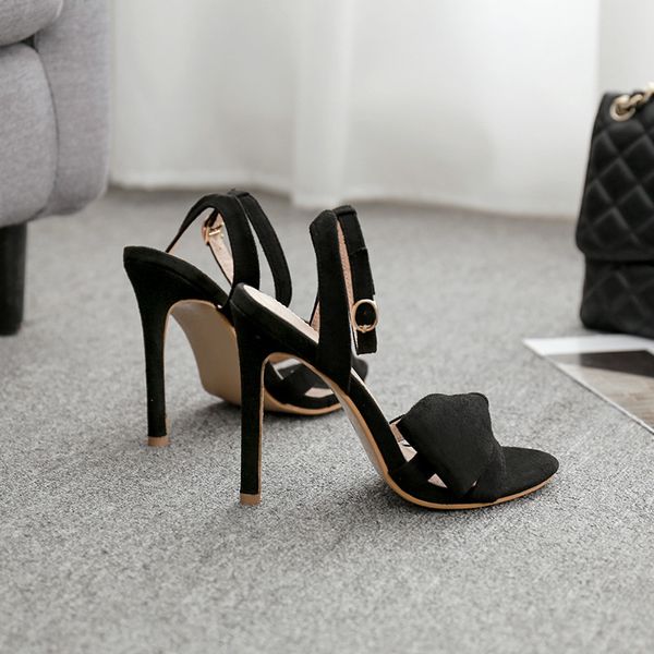 2021 new high-heeled sandals in heels 8vxu, Black