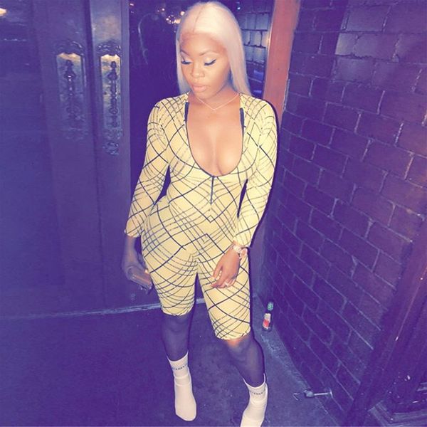 women's new tight printing zipper long sleeve yellow jumpsuit lk8925 swimsuit bandage bathing suits pad
women's new tight printing zipper long sleeve yellow jumpsuit lk8925 swimsuit bandage bathing suits pad