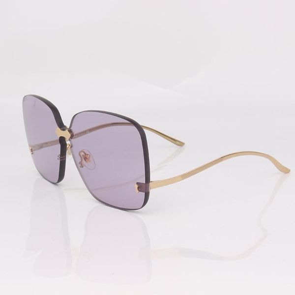 over size rimless sunglasses women purple lense with temples at the bottom, White;black
over size rimless sunglasses women purple lense with temples at the bottom, White;black
