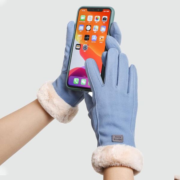 five fingers gloves self heating winter women plus velvet thickened warmth touch screen korean style solid color cycling full finger, Blue;gray
five fingers gloves self heating winter women plus velvet thickened warmth touch screen korean style solid color cycling full finger, Blue;gray