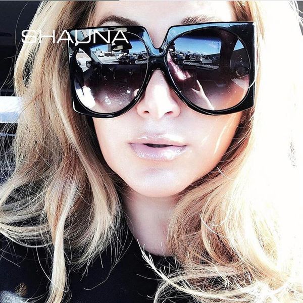 sunglasses shauna oversize women square fashion summer styles gradient shades uv400, White;black
sunglasses shauna oversize women square fashion summer styles gradient shades uv400, White;black