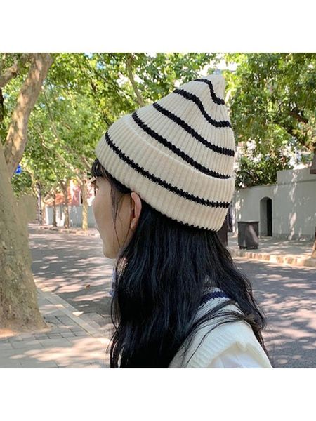 winter ribbed knitted beanie hat stripes letters label student skull cap 449f, Blue;gray
winter ribbed knitted beanie hat stripes letters label student skull cap 449f, Blue;gray