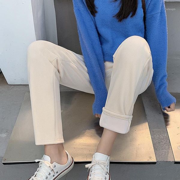 thick chenille corduroy pants women winter loose harm pants fashion french korean style high waist black beige trousers1, Black;white
thick chenille corduroy pants women winter loose harm pants fashion french korean style high waist black beige trousers1, Black;white