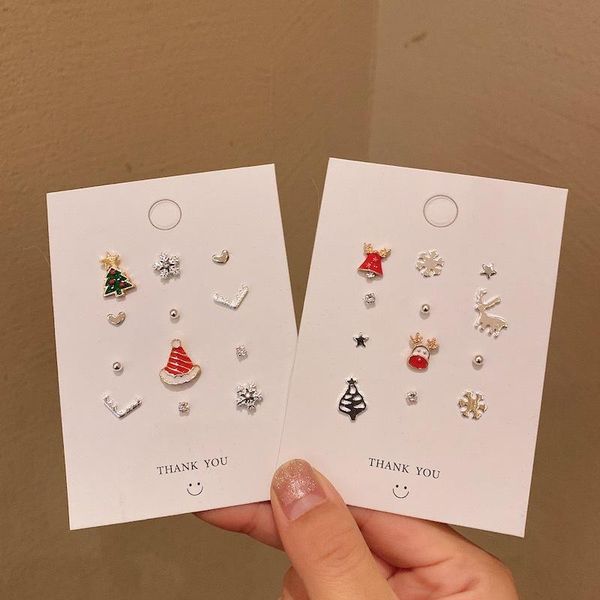 stud 12 pcs multiple enamel bling rhinestone christmas earrings for women gold color alloy tree bells elk snowflake set, Golden;silver
stud 12 pcs multiple enamel bling rhinestone christmas earrings for women gold color alloy tree bells elk snowflake set, Golden;silver