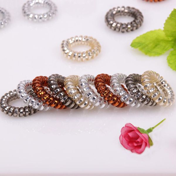 3.6cm hair scrunchie plastic transparent telephone wire elastic hairbands hair accessories for women wmtsan bdesybag, Silver
3.6cm hair scrunchie plastic transparent telephone wire elastic hairbands hair accessories for women wmtsan bdesybag, Silver