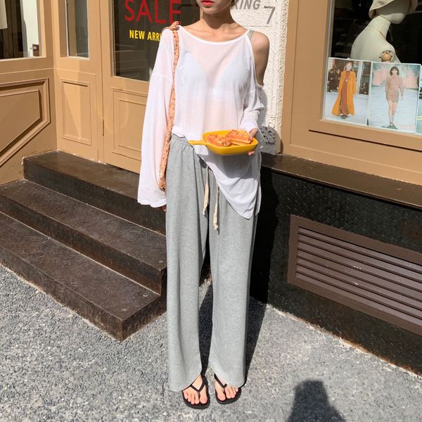 south korea 2020 new autumn loose large open coat t-shirt shoulder machine net red black long sleeve t-shirt women ins fashion se2iv, White
south korea 2020 new autumn loose large open coat t-shirt shoulder machine net red black long sleeve t-shirt women ins fashion se2iv, White
