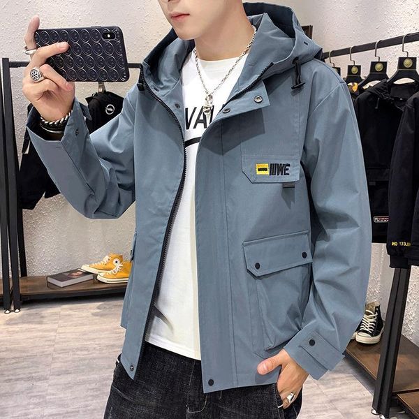 2020 new spring and autumn clothing hooded jacket solid color casual handsome jacket men's slim korean trendy, Black;brown
2020 new spring and autumn clothing hooded jacket solid color casual handsome jacket men's slim korean trendy, Black;brown