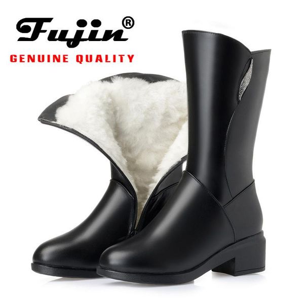 boots fujin wool winter thick heels women leather drop warm fashion plush fur buckle round toe leisure snow boot, Black
boots fujin wool winter thick heels women leather drop warm fashion plush fur buckle round toe leisure snow boot, Black