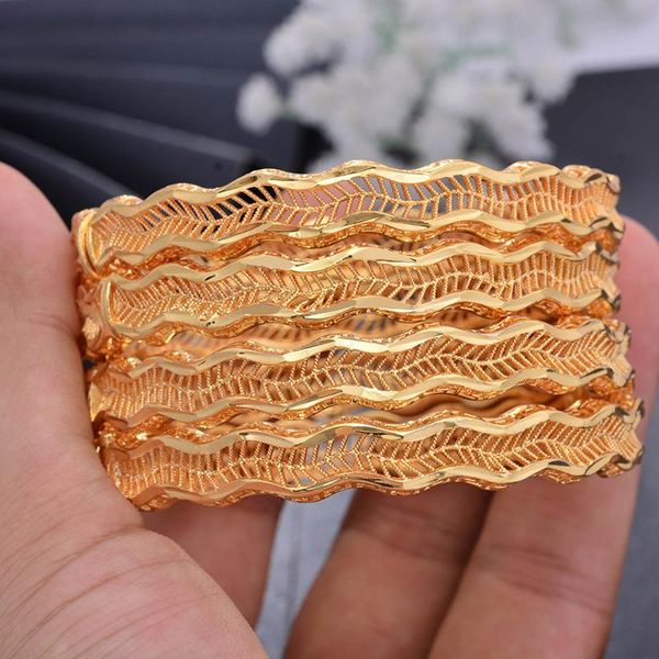 bangle wando 4pcs/lot gold color bangles for women girl arab bracelet jewelry wave middle eastern gifts, Black
bangle wando 4pcs/lot gold color bangles for women girl arab bracelet jewelry wave middle eastern gifts, Black