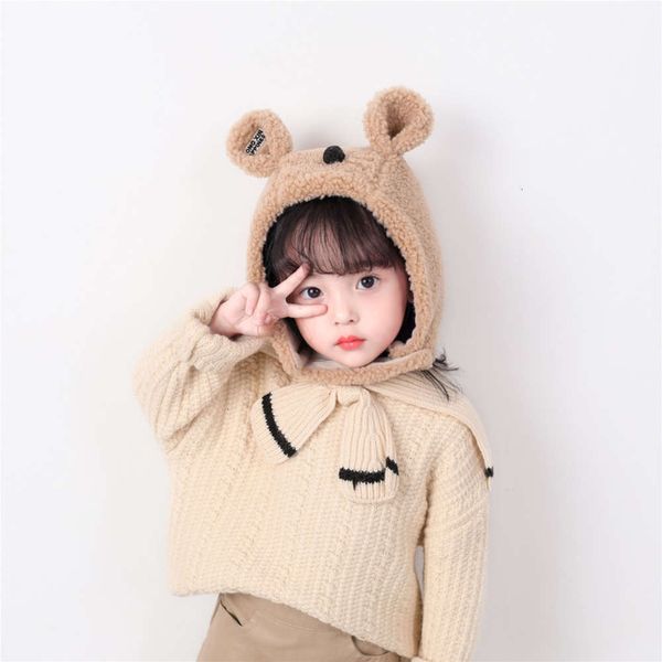 scarf children's hat two piece set autumn and winter girls' bear lamb plush warm baby ear cap, Red;brown
scarf children's hat two piece set autumn and winter girls' bear lamb plush warm baby ear cap, Red;brown