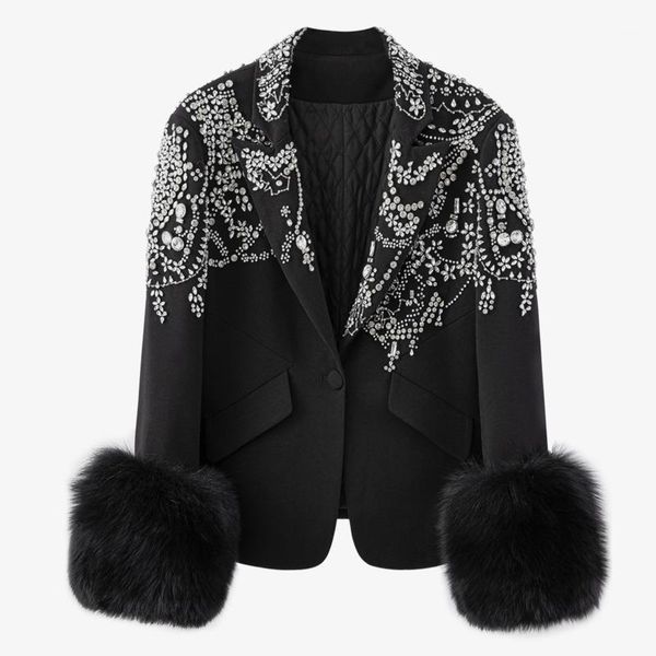 black diamonds fashion streetwear personality pattern patchwork artificial fur 2020 new women casual coat bb151, White;black
black diamonds fashion streetwear personality pattern patchwork artificial fur 2020 new women casual coat bb151, White;black