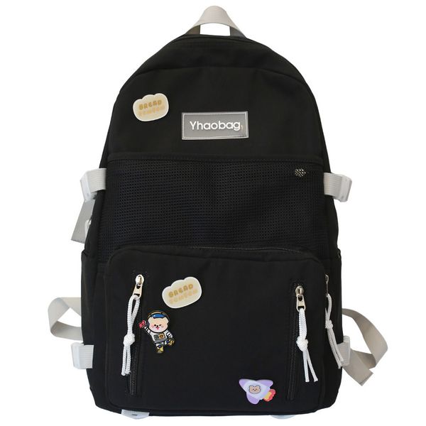 lady nylon cartoon badge backpack kawaii female school bag mesh girl book cute backpack women student net bag fashion trendy new c1223
lady nylon cartoon badge backpack kawaii female school bag mesh girl book cute backpack women student net bag fashion trendy new c1223