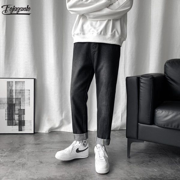 men's jeans fojaganto fashion brand men straight autumn loose casual pants solid color simple male, Blue
men's jeans fojaganto fashion brand men straight autumn loose casual pants solid color simple male, Blue