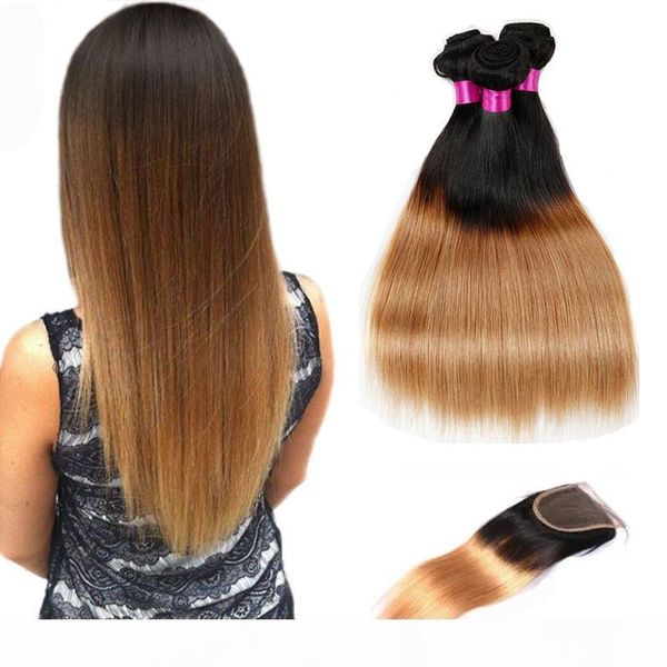 raw indian virgin straight hair bundles with closure blonde lace closure with bundles 1b 27 1b 4 27 ombre human hair with closure, Black;brown
raw indian virgin straight hair bundles with closure blonde lace closure with bundles 1b 27 1b 4 27 ombre human hair with closure, Black;brown