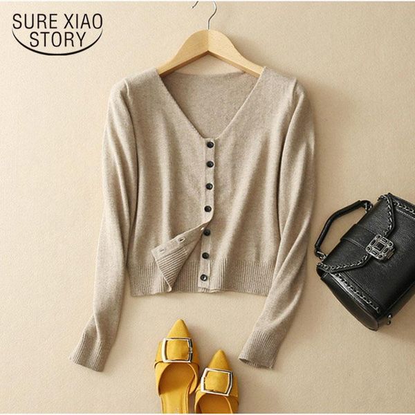 women's knits & tees spring autumn solid long sleeve sweater women knitted cardigan short slim casual preppy single breasted jacket 116, White
women's knits & tees spring autumn solid long sleeve sweater women knitted cardigan short slim casual preppy single breasted jacket 116, White